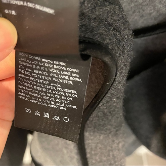 Bebe wool wrap coat grey - Picture 7 of 7